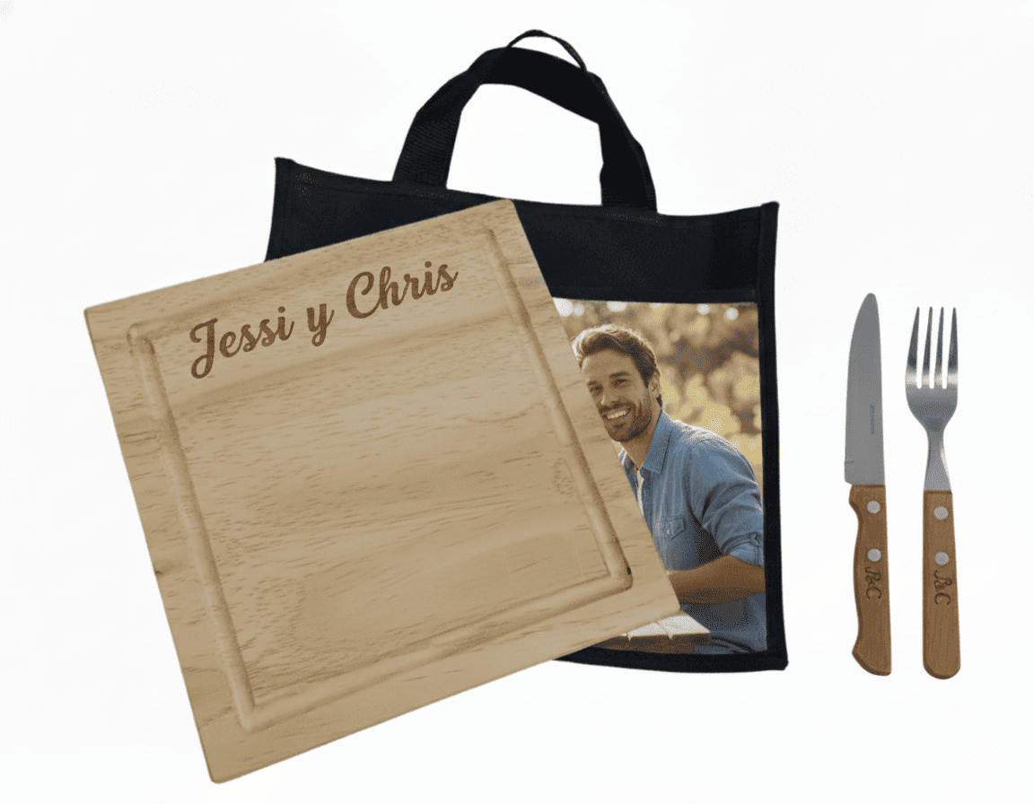 Set Asador: tabla, funda y cubiertos - Imagen 6