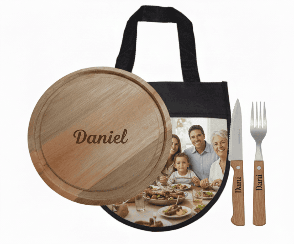 Set Asador: tabla, funda y cubiertos - Imagen 8