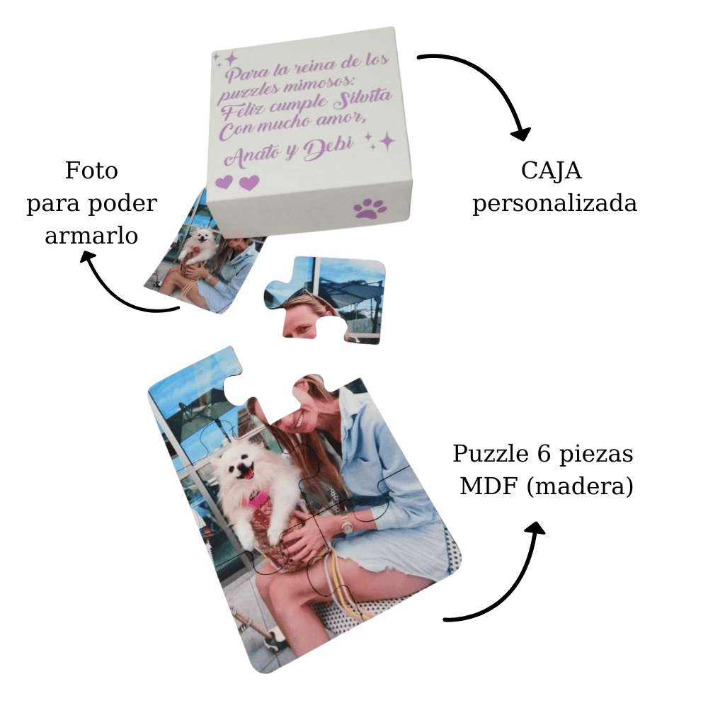 Puzzle MDF 6 piezas A5