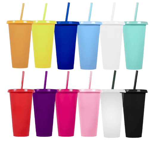 Vaso plástico con nombre