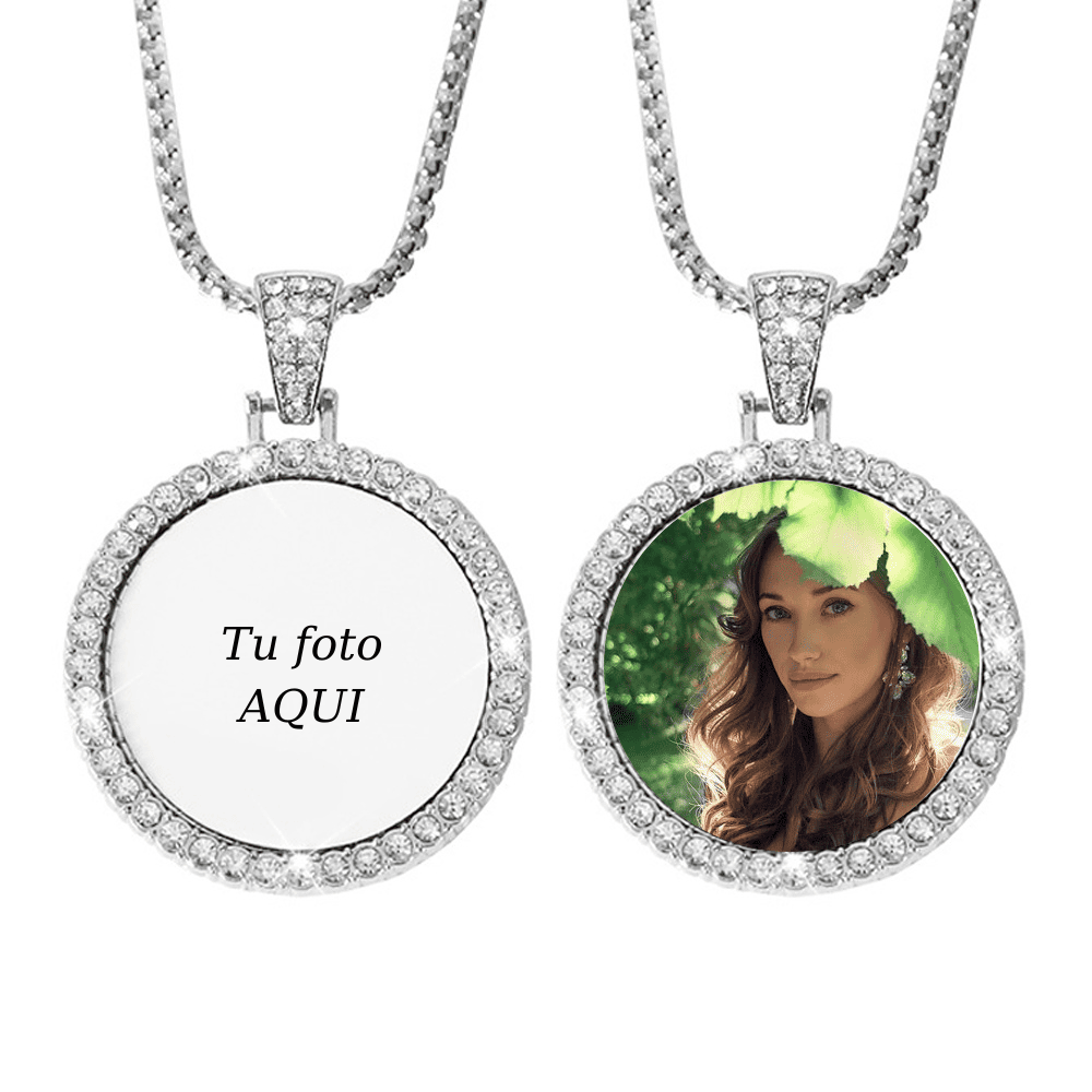 Cadenita y Dije con Foto Doble Cara Giratoria - Imagen 6