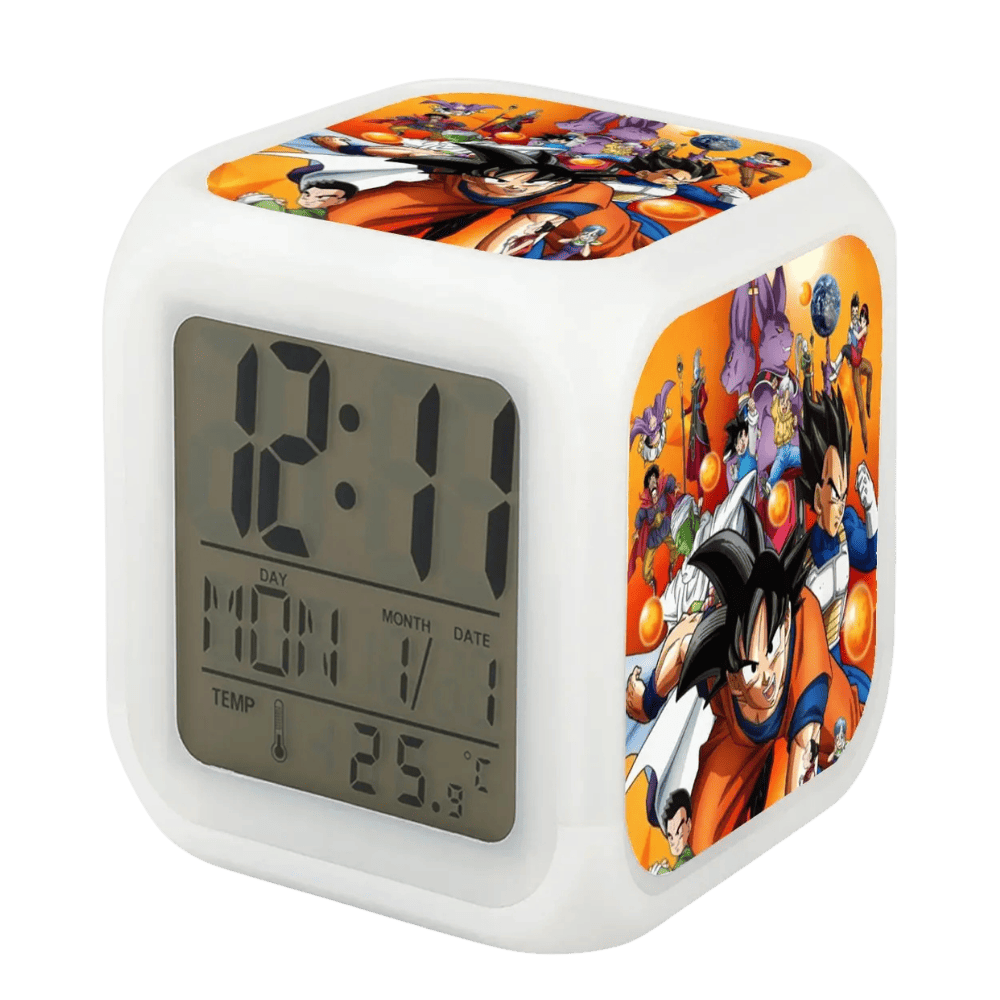 Reloj Digital LED con Alarma Multicolor